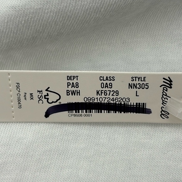 Madewell Disney Donald Duck Graphic Tee in Bright white size Large NN305 - Picture 7 of 13